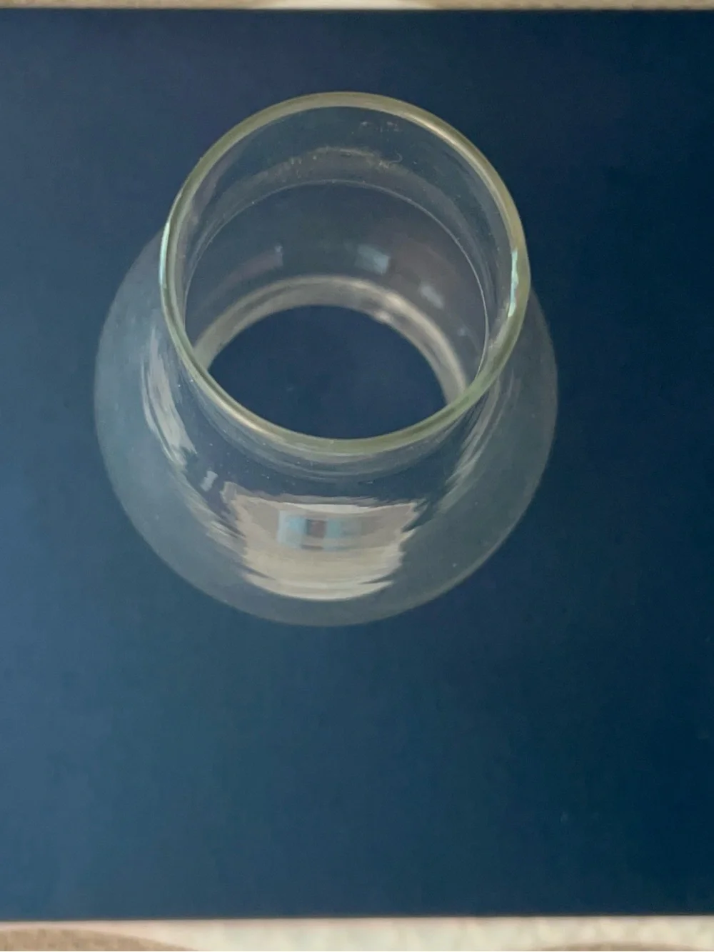 Clear Glass Hurricane Lamp Shade 8in Tall 2 inch diameter